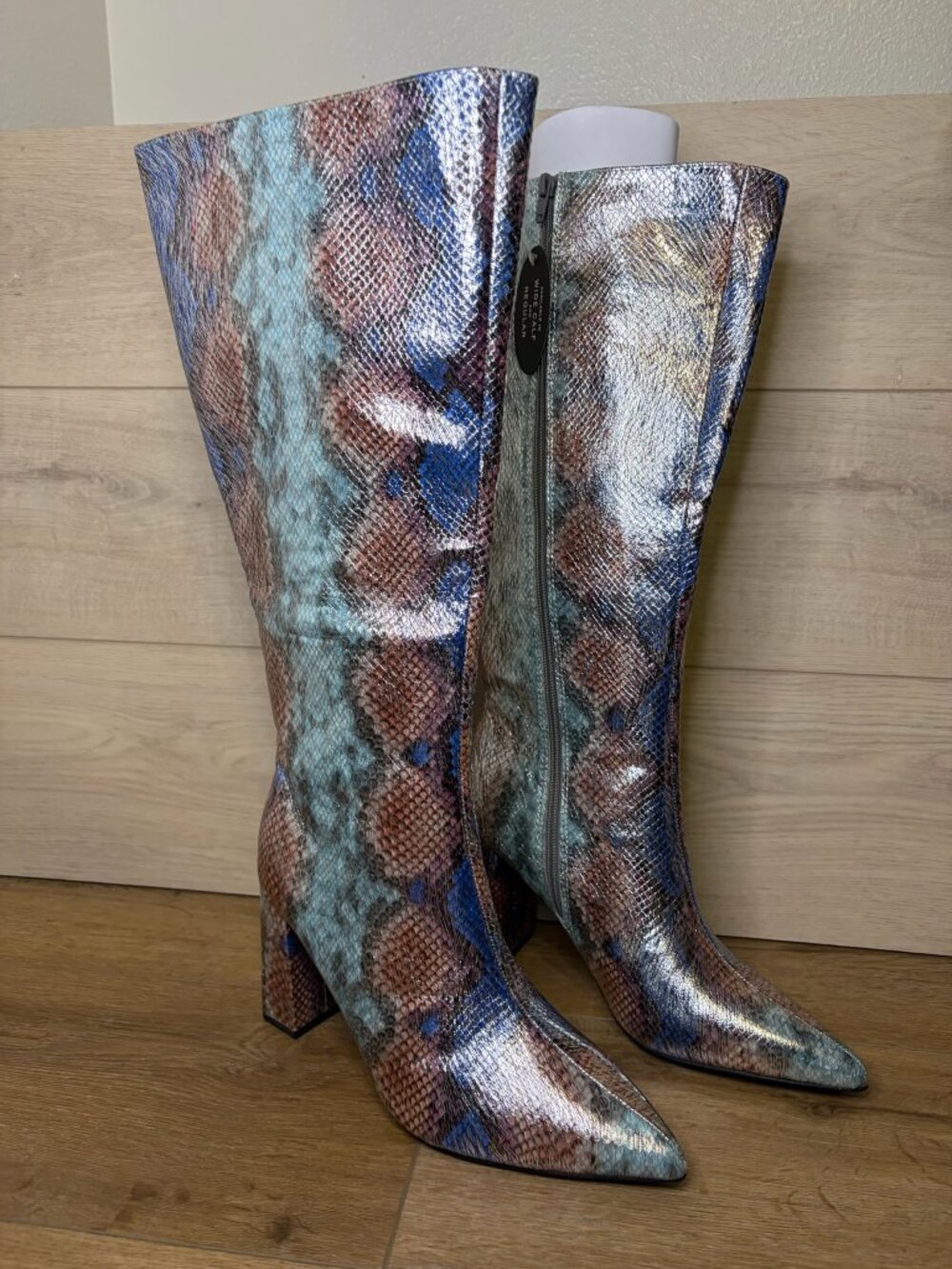 Wild Pair Islah Multi Snake Knee High Boots Size 8.5M NWT